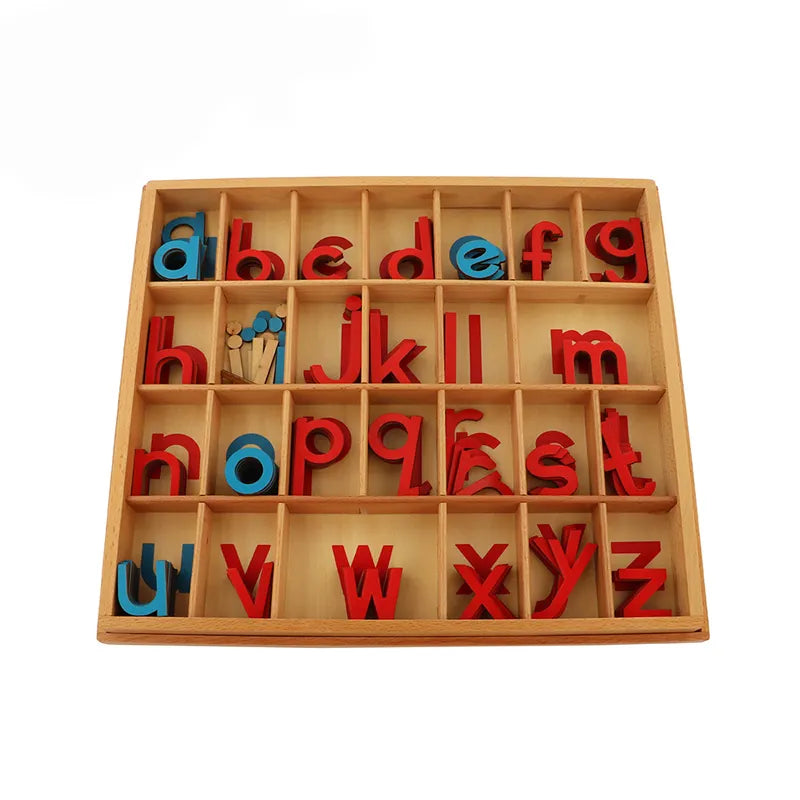 Petite boîte de l'alphabet script