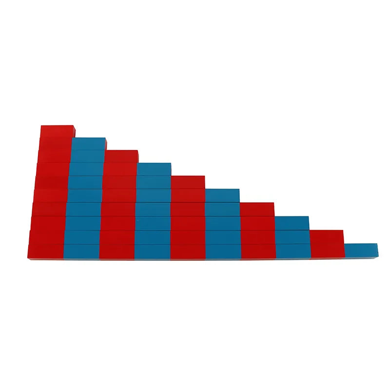 Les barres numériques rouges et bleues