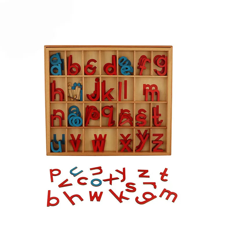 Petite boîte de l'alphabet script